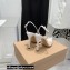 Gianvito Rossi Heel 10.5cm TPU Plexi Ribbon d'Orsay Slingback Pumps PVC White 2022