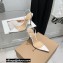 Gianvito Rossi Heel 10.5cm TPU Plexi Ribbon d'Orsay Slingback Pumps PVC White 2022