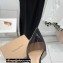 Gianvito Rossi Heel 10.5cm TPU Plexi Ribbon d'Orsay Slingback Pumps PVC Black 2022