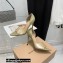 Gianvito Rossi Heel 10.5cm TPU BREE Plexi Sandals PVC Glitter Gold 2022