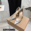 Gianvito Rossi Heel 10.5cm TPU BREE Plexi Sandals PVC Glitter Silver 2022