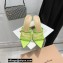 Gianvito Rossi Heel 10.5cm Alisa Mules Light Green 2022