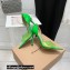 Gianvito Rossi Heel 10.5cm TPU BREE Plexi Sandals PVC Green 2022