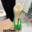 Gianvito Rossi Heel 10.5cm TPU BREE Plexi Sandals PVC Green 2022