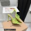 Gianvito Rossi Heel 10.5cm Alisa Mules Light Green 2022