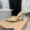 Gianvito Rossi Heel 10.5cm TPU Plexi ELLE Mules PVC Glitter Gold 2022