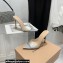 Gianvito Rossi Heel 10.5cm TPU Plexi ELLE Mules PVC Glitter Silver 2022