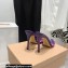 Gianvito Rossi Heel 10.5cm TPU Plexi ELLE Mules PVC Purple 2022