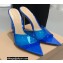 Gianvito Rossi Heel 10.5cm TPU Plexi ELLE Mules PVC Blue 2022