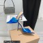 Gianvito Rossi Heel 10.5cm TPU Plexi ELLE Mules PVC Blue 2022