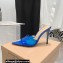Gianvito Rossi Heel 10.5cm TPU Plexi ELLE Mules PVC Blue 2022