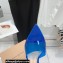 Gianvito Rossi Heel 10.5cm TPU Plexi ELLE Mules PVC Blue 2022