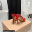 Gianvito Rossi Heel 10.5cm TPU Plexi ELLE Mules PVC Red 2022