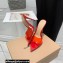 Gianvito Rossi Heel 10.5cm TPU Plexi ELLE Mules PVC Red 2022