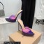 Gianvito Rossi Heel 13.5cm Platform 3cm TPU Plexi BETTY Mules PVC Purple 2022