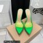 Gianvito Rossi Heel 13.5cm Platform 3cm TPU Plexi BETTY Mules PVC Green 2022