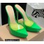 Gianvito Rossi Heel 13.5cm Platform 3cm TPU Plexi BETTY Mules PVC Green 2022