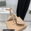 Gianvito Rossi Heel 13.5cm Platform 3cm TPU Plexi BETTY Mules PVC Nude 2022