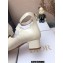 Dior Heel 4cm Calfskin D-Doll Pumps with Ankle Strap Creamy 2022