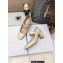 Dior Heel 7cm Calfskin D-Doll Pumps Creamy 2022