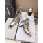 Dior Heel 7cm Calfskin D-Doll Pumps with Ankle Strap Silver 2022