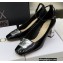 Dior Heel 6.5cm Patent Calfskin La Parisienne Pumps Black 2022