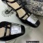 Dior Heel 6.5cm Patent Calfskin La Parisienne Ballerina Flats Black 2022