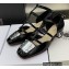 Dior Heel 3.5cm Patent Calfskin La Parisienne Ballerina Flats Black 2022