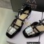 Dior Heel 3.5cm Patent Calfskin La Parisienne Ballerina Flats Black 2022