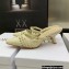 Dior Heel 6.5cm Mesh Cannage Embroidery Capture Mules Creamy 2022