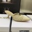 Dior Heel 6.5cm Mesh Cannage Embroidery Capture Mules Creamy 2022