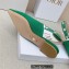 Dior J'Adior Slingback Ballerina Flats in Cotton Embroidery Green 2022