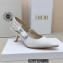 Dior Heel 6.5cm J'Adior Slingback Pumps in Cotton Embroidery White 2022