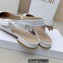 Dior J'Adior Slingback Ballerina Flats in Cotton Embroidery White 2022