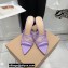 Gianvito Rossi Heel 10.5cm Alisa Mules Lilac 2022