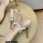 Dior Heel 7.5cm Dway Sandals in Cotton Thread Embroidery and Strass Metallic Gold 2022