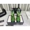 Versace Heel 9.5cm Artifact Jeweled Caged PVC Medusa Jelly Sandals Green 2022