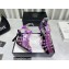 Versace Heel 9.5cm Artifact Jeweled Caged PVC Medusa Jelly Sandals Purple 2022