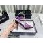 Versace Heel 9.5cm Artifact Jeweled Caged PVC Medusa Jelly Sandals Purple 2022
