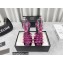 Versace Heel 9.5cm Artifact Jeweled Caged PVC Medusa Jelly Sandals Fuchsia 2022