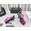 Versace Heel 9.5cm Artifact Jeweled Caged PVC Medusa Jelly Sandals Fuchsia 2022