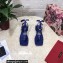 Dolce & Gabbana Nappa leather DG thong sandals Blue with Ankle Strap 2022