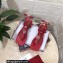 Dolce & Gabbana Nappa leather DG thong sandals Red with Ankle Strap 2022
