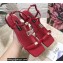 Dolce & Gabbana Nappa leather DG sandals Red 2022