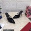 Dolce & Gabbana Heel 10.5cm Patent leather mules Black with embroidery 2022