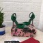 Dolce & Gabbana Heel 10.5cm Patent leather pumps Green with fusible rhinestones 2022