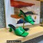 Versace Heel 7cm La Medusa Mid-Heel Mules Green 2022