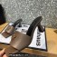 Versace Heel 7cm La Medusa Mid-Heel Mules Coffee 2022