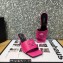 Versace Heel 7cm La Medusa Mid-Heel Mules Fuchsia 2022