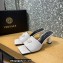 Versace Heel 7cm La Medusa Mid-Heel Mules White 2022